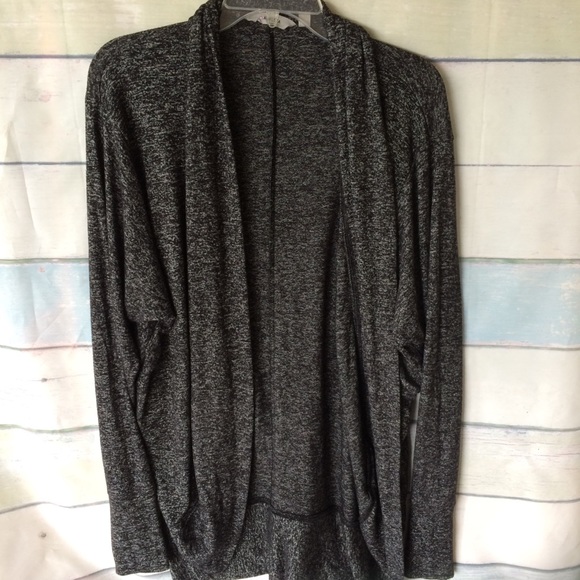 Athleta Sweaters - Ladies Athleta Grey and Black Open Shrug